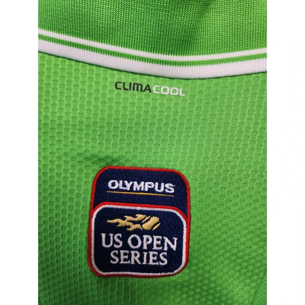 Adidas Mens Green ClimaCool US Open Series W&S Open Cincinnati Polo Shirt XL
